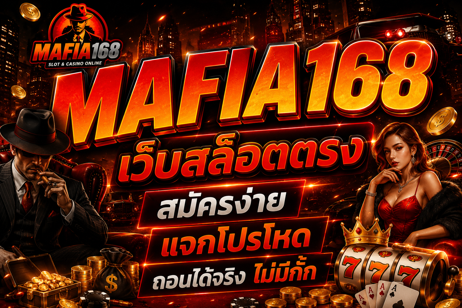 MAFIA168 เว็บสล็อตตรง สมัครง่าย แจกโปรโหด ถอนได้จริง ไม่มีกั๊ก